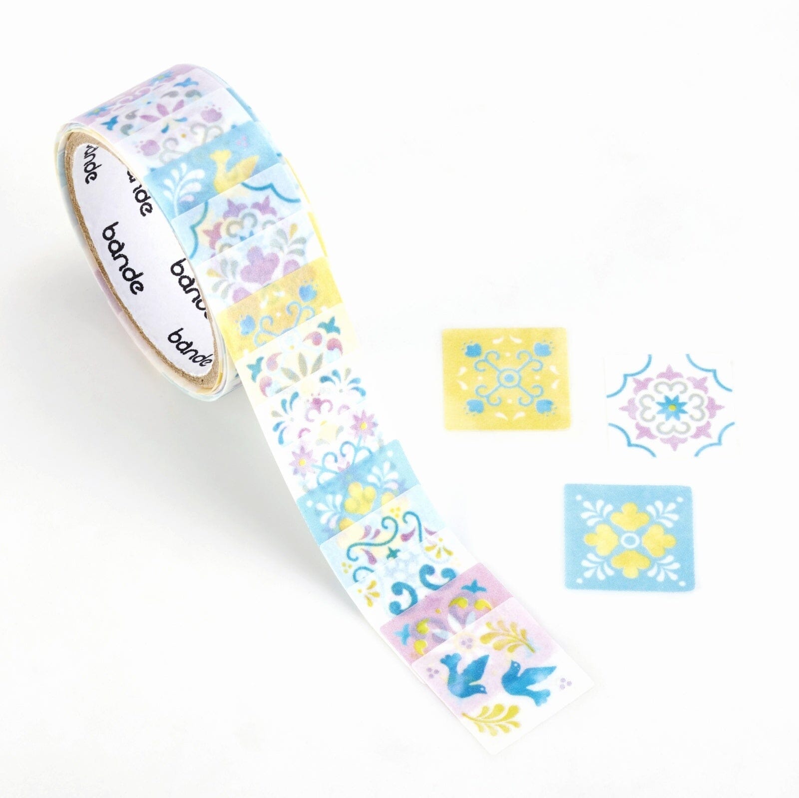 Bande Washi Roll Stickers - Tile Pink Sugar Washi Tape Bande 