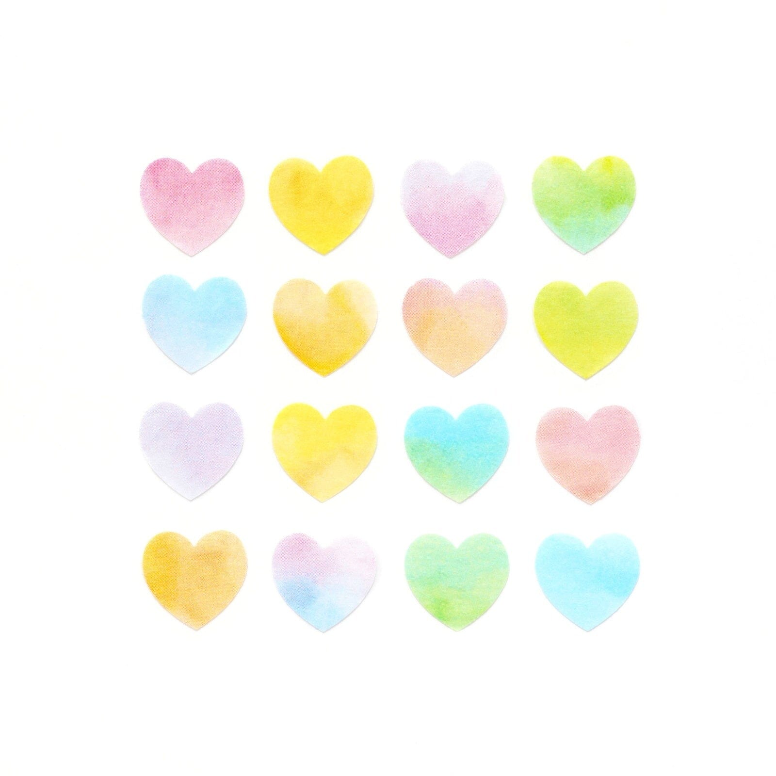 Bande Washi Roll Stickers - Pastel Heart Washi Tape Bande 