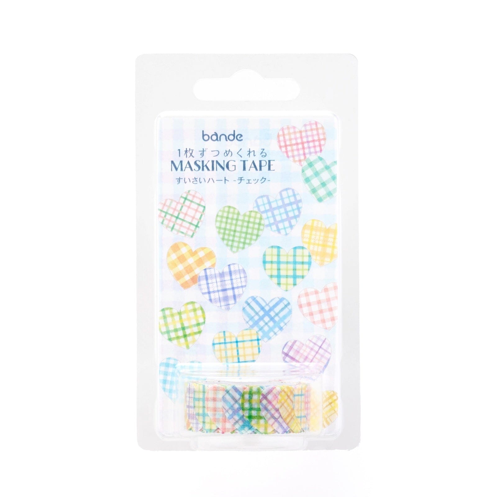 Bande Washi Roll Stickers - Suisai Heart Check Washi Tape Bande 