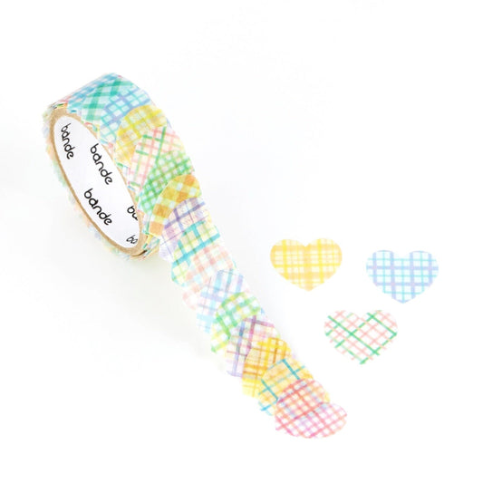 Bande Washi Roll Stickers - Suisai Heart Check Washi Tape Bande 