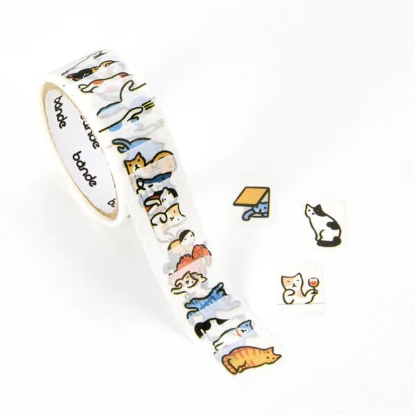 Bande Washi Roll Stickers - People Living in a Planner Full of Cats Washi Tape Bande 