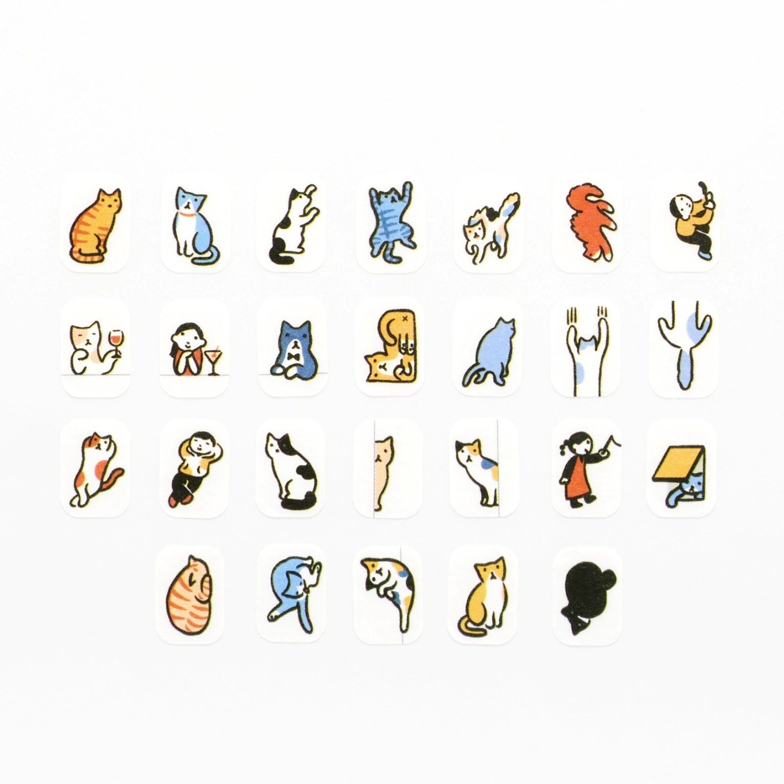 Bande Washi Roll Stickers - People Living in a Planner Full of Cats Washi Tape Bande 
