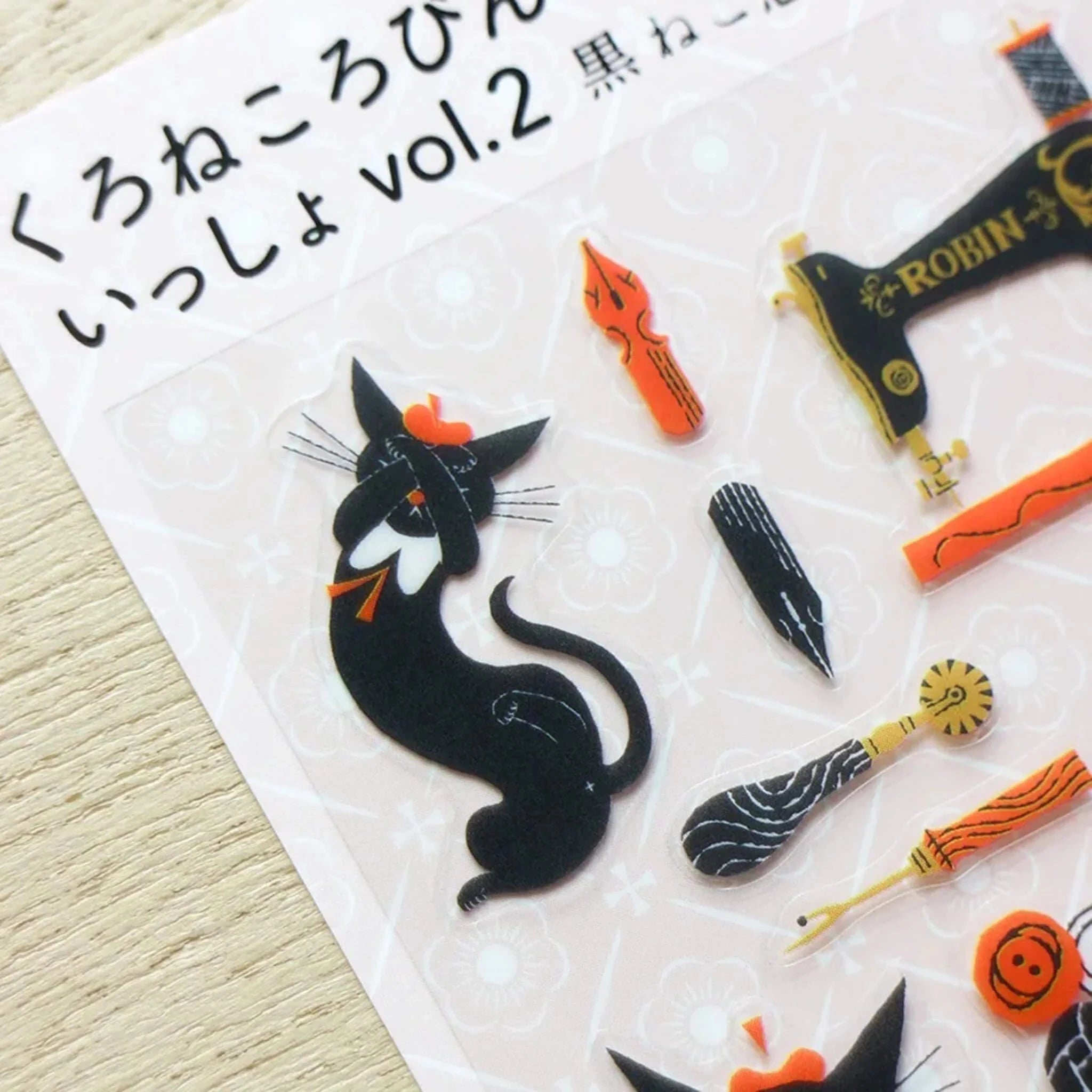 Cozyca Robin Chan Sticker Sheet - Black Cat 2 Surfaces Cozyca 