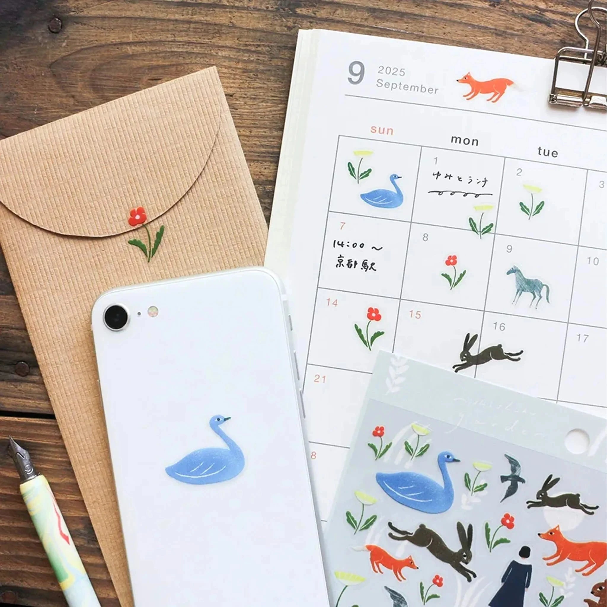 Cozyca Shuku Nishi Sticker Sheet - Garden Surfaces Cozyca 