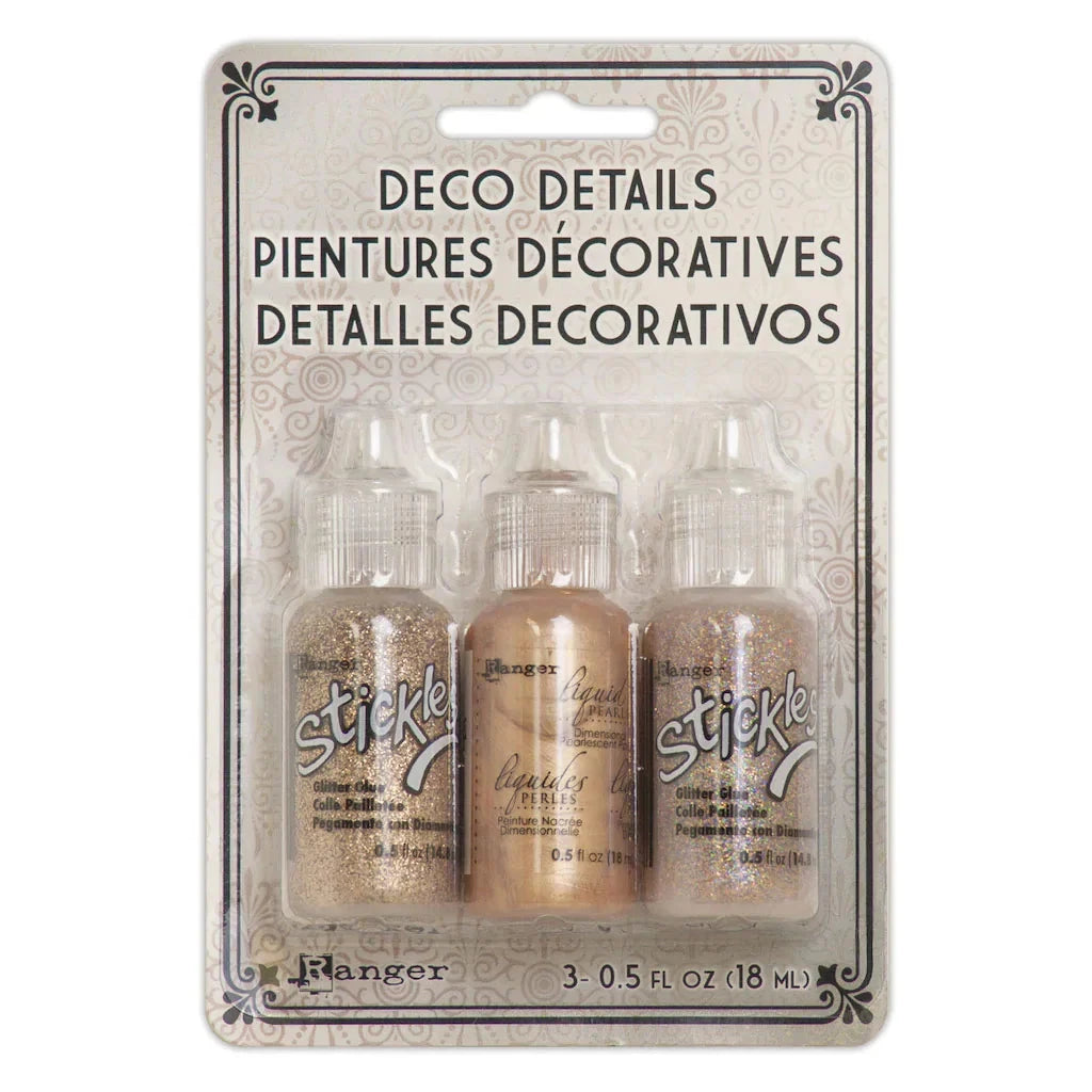 Deco Details 3pk Glitter Ranger Ink 