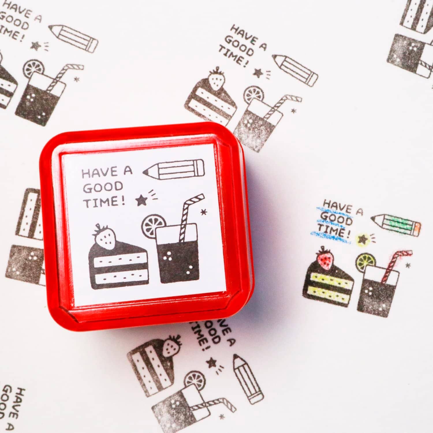 Sanby Eric Small Things Pre-Inked Stamp - Snacks Stamps Sanby 