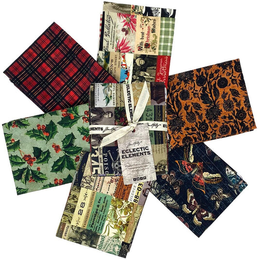 Tim Holtz Eclectic Elements Pre-Cut Fat Quarters FreeSpirit Fabrics, Seasonal Fabric Tim Holtz Other 