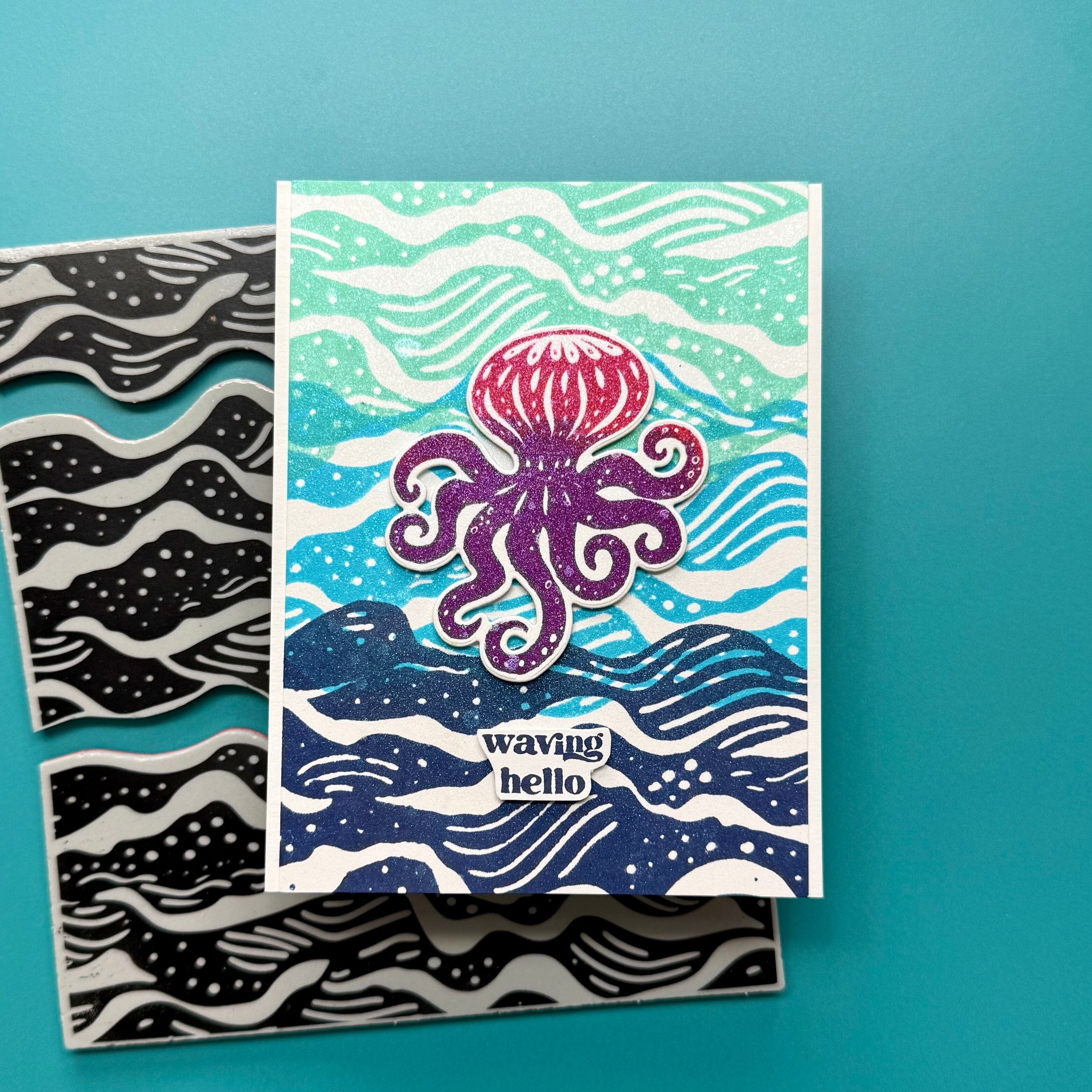 Simon Hurley create. Peel-Apart Background Stamp Saltwater Stamps Simon Hurley 