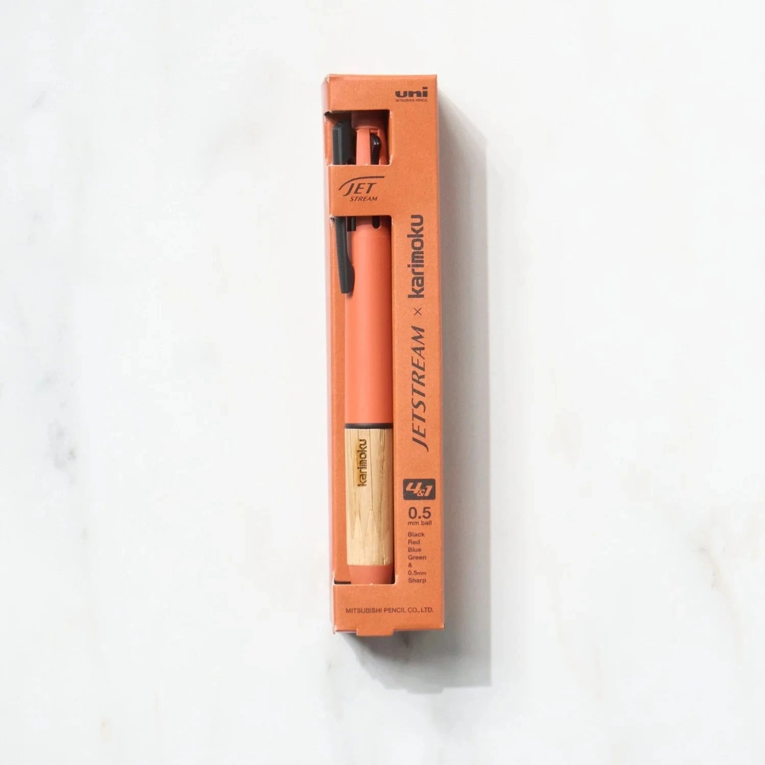 Uni-ball JetStream 4&1 Karimoku Pen 0.5mm - Sunset Orange Writing & Coloring UniBall 