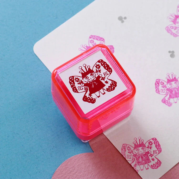Sanby Yumi Kitagishi Pre-Inked Stamp - Cat Fairy Stamps Sanby 