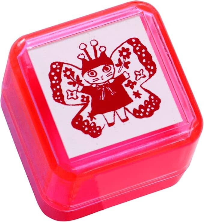 Sanby Yumi Kitagishi Pre-Inked Stamp - Cat Fairy Stamps Sanby 