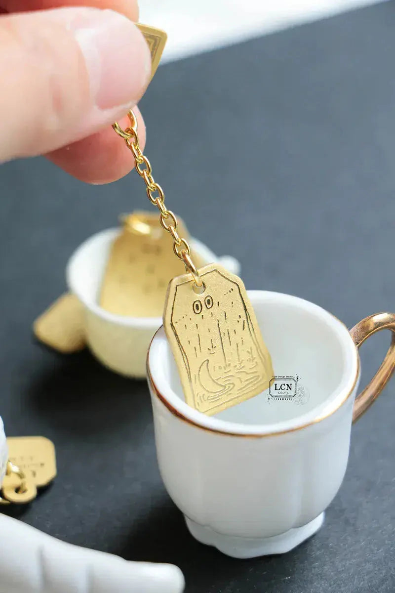 LCN Design Studio Tea Time! Brass Tea Bag Charm Blind Box 2026 Bezels & Charms LCN 