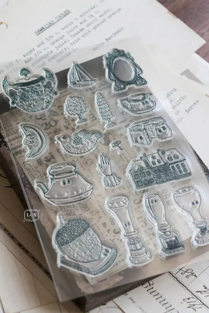 LCN Design Studio Clear Stamp Set - Treasure Hunt Stamps LCN 