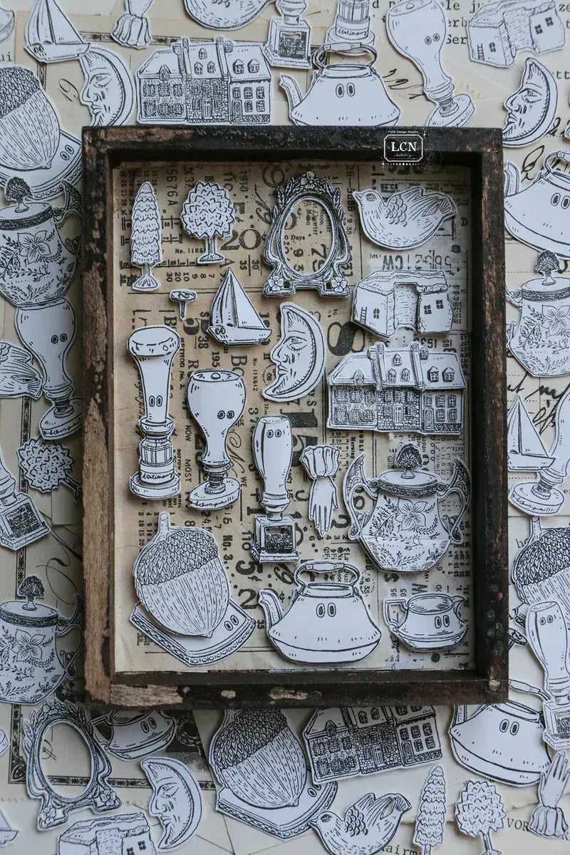 LCN Design Studio Clear Stamp Set - Treasure Hunt Stamps LCN 