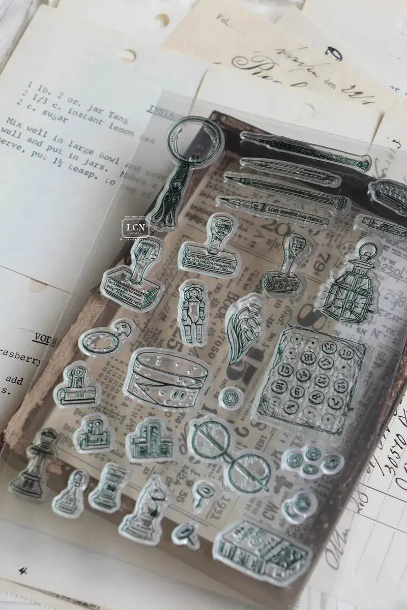 LCN Design Studio Clear Stamp Set - Treasure Hunt Stamps LCN 