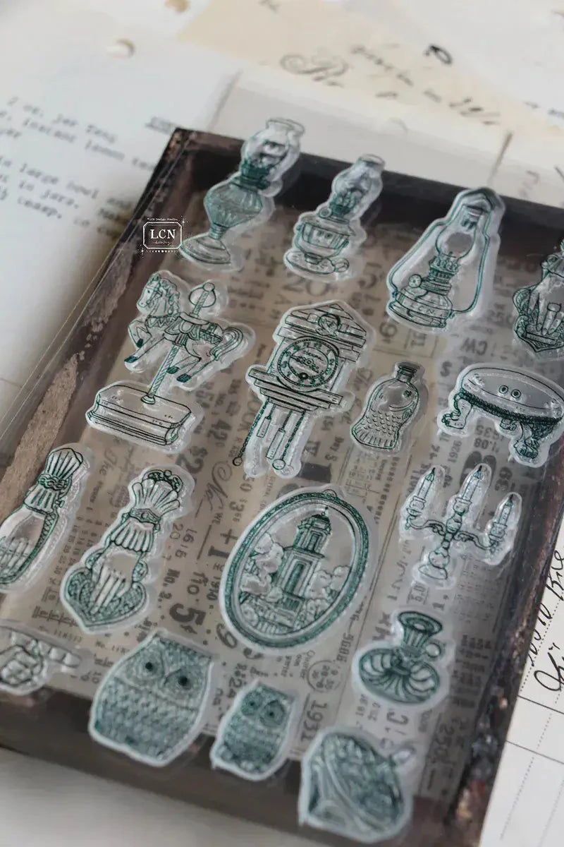 LCN Design Studio Clear Stamp Set - Treasure Hunt Stamps LCN 