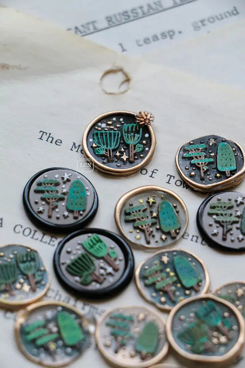 LCN Design Studio Mini Double-Sided Wax Seal Stamp Set Bezels & Charms LCN 