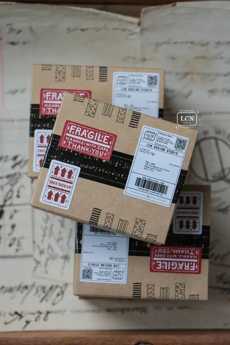 LCN Design Studio Sticker Club - A Box Full of Joy Sticker Set Stamps LCN 