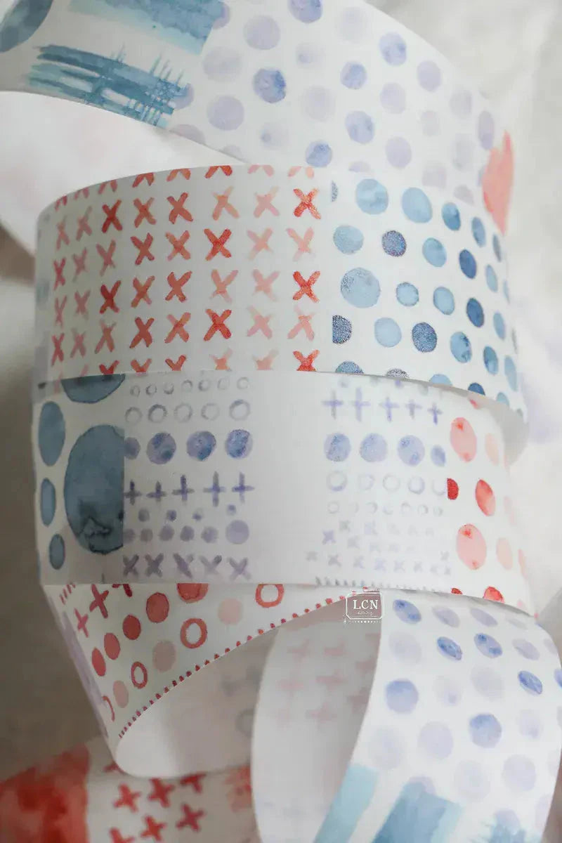 LCN Design Studio Washi Tape - Watercolor Pattern Washi Tape LCN 