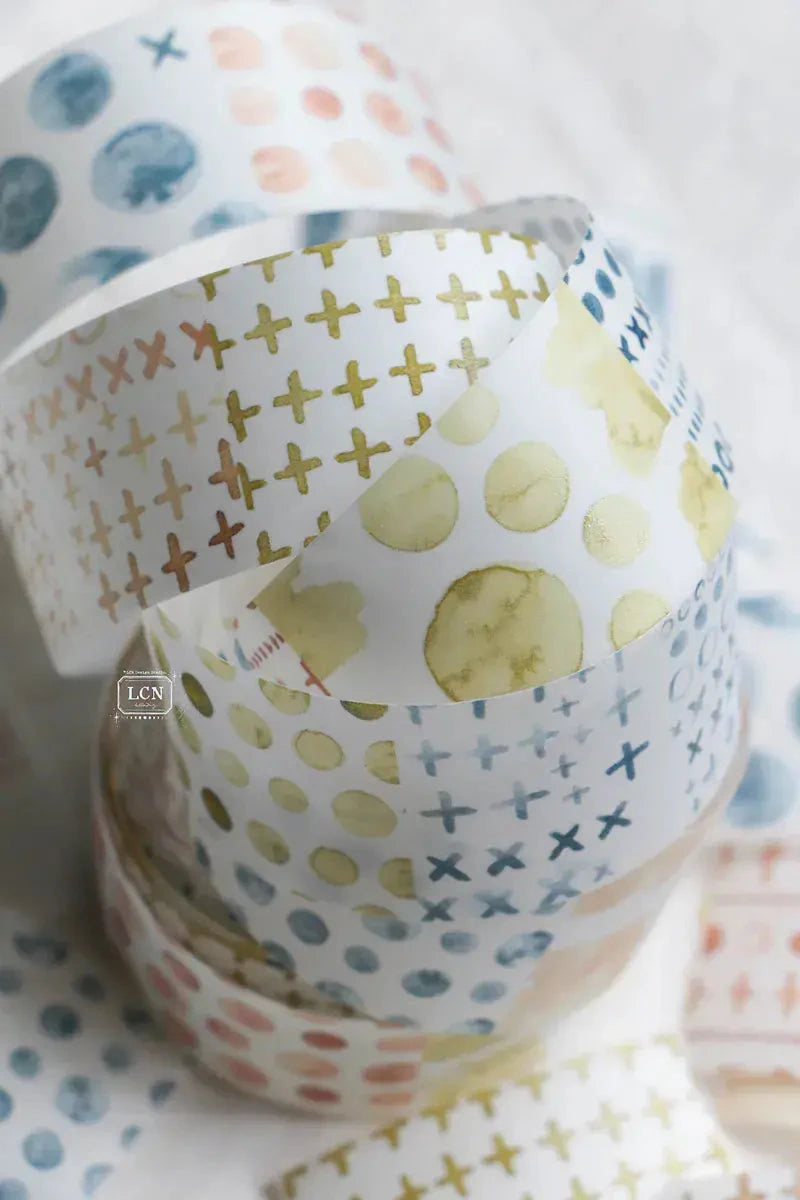 LCN Design Studio Washi Tape - Watercolor Pattern Washi Tape LCN 