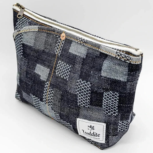Luddite Denim Boat Pouch Medium Tools & Accessories Luddite Patchwork 