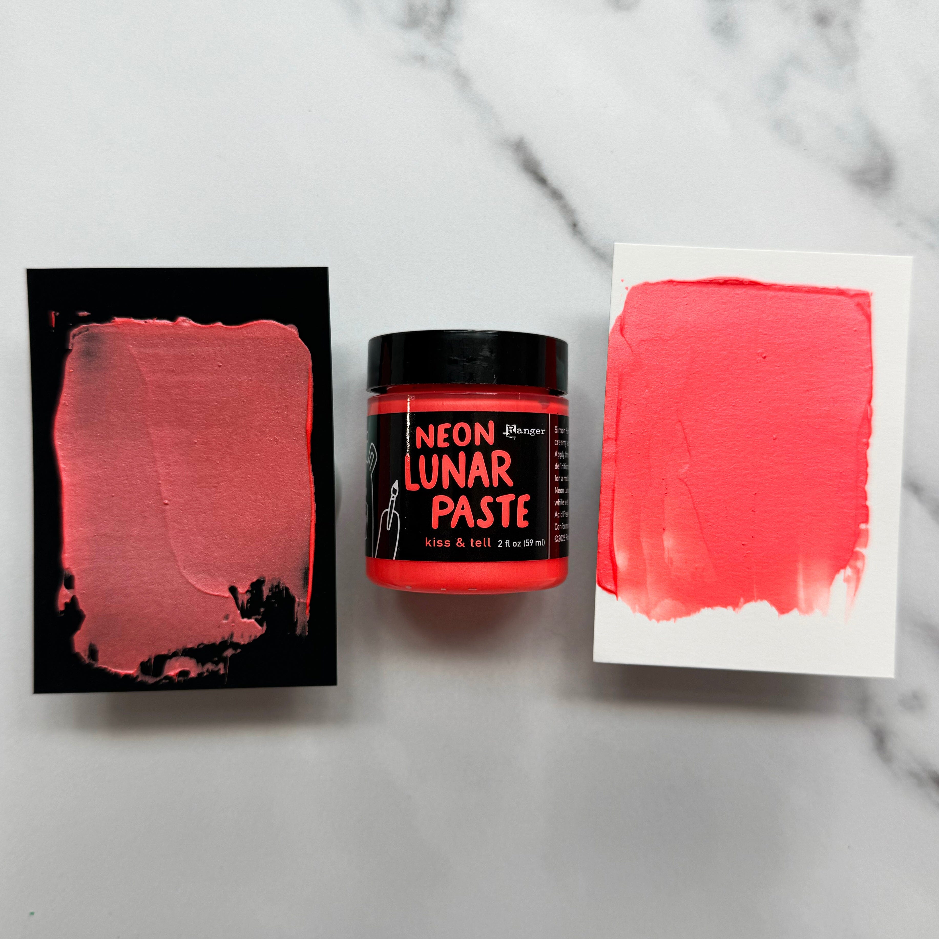 Simon Hurley create. Neon Lunar Paste Kiss & Tell, 2oz Adhesives & Mediums Simon Hurley 