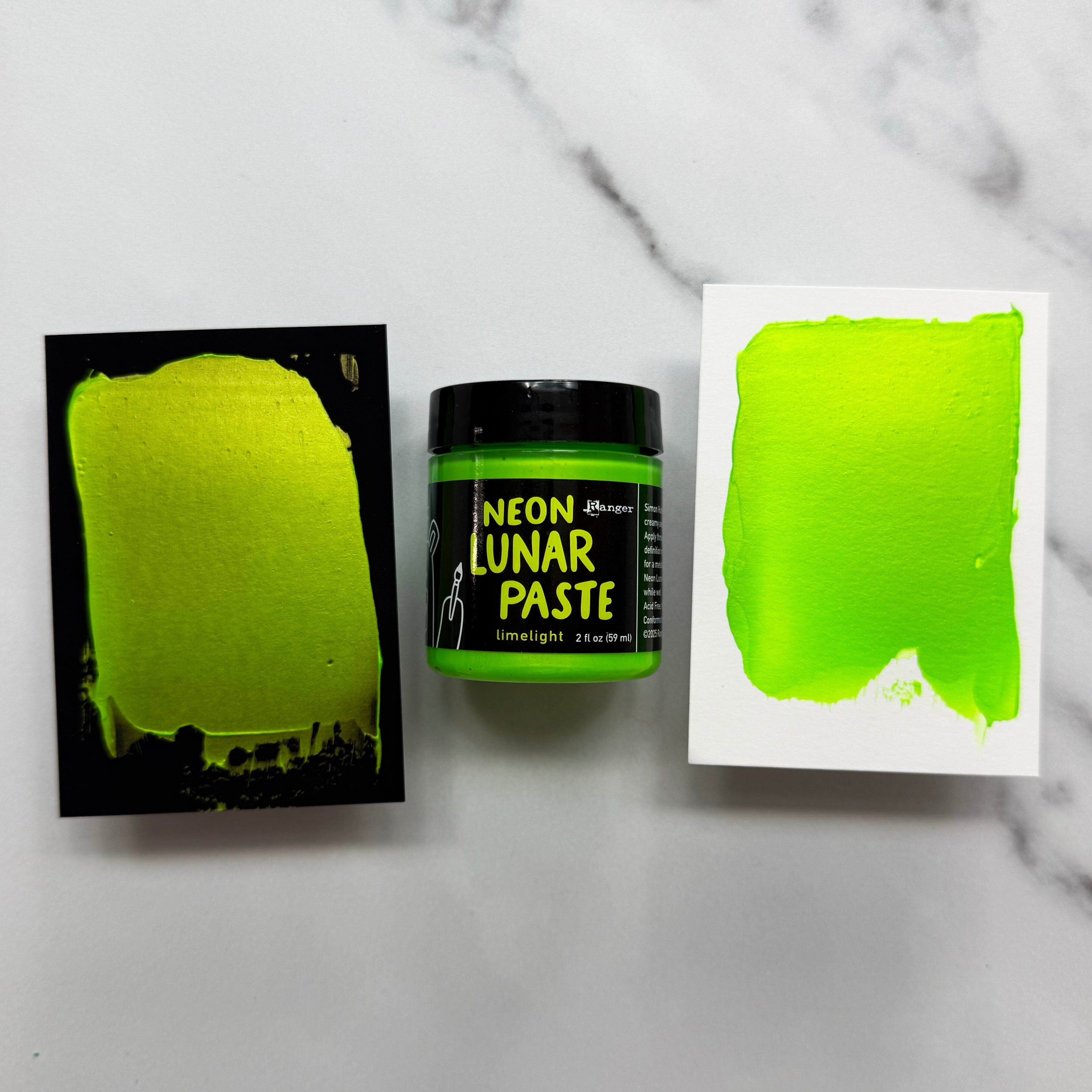 Simon Hurley create. Neon Lunar Paste Limelight, 2oz Adhesives & Mediums Simon Hurley 