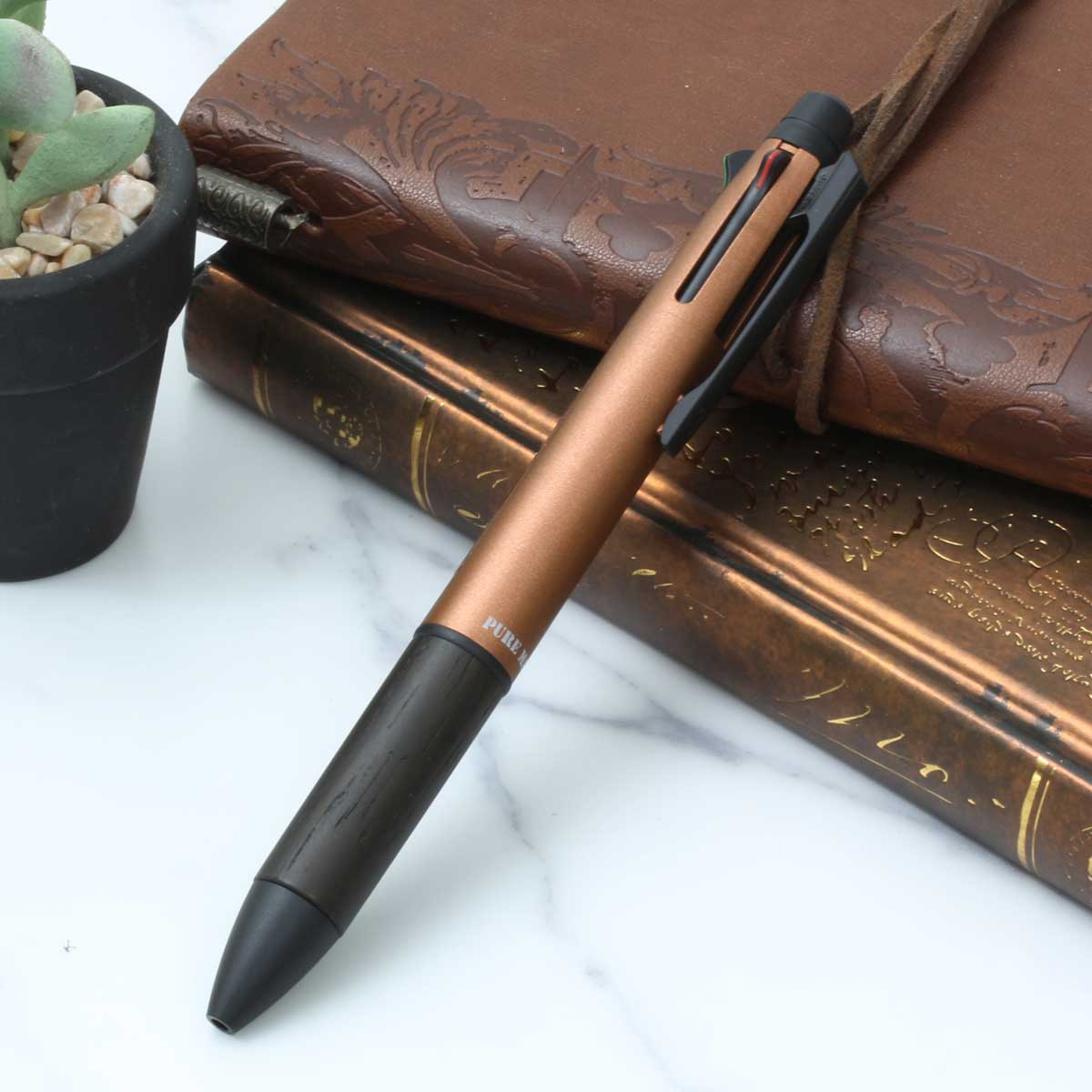 Uni-ball JetStream 4&1 Pure Malt Collection 0.5mm - Amber Orange Writing & Coloring UniBall 