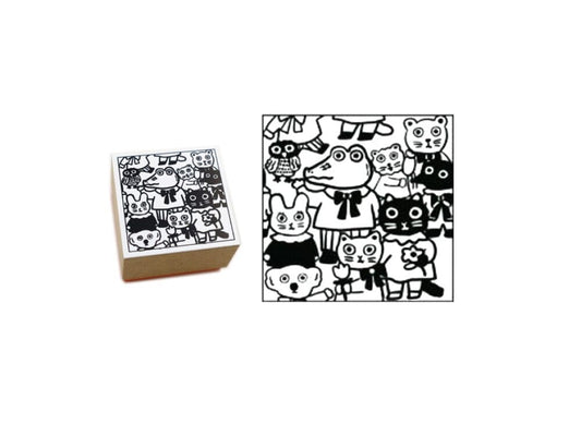 Sanby Yumi Kitagishi Rubber Stamp - Animals Stamps Sanby 