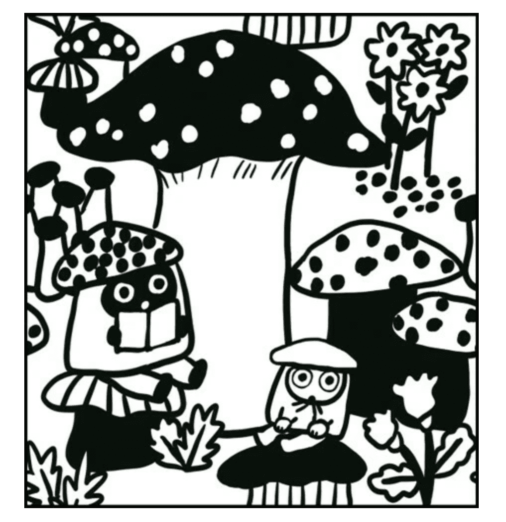Sanby Yumi Kitagishi Rubber Stamp - Mushrooms & Mysteries Stamps Sanby 