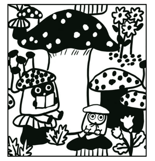 Sanby Yumi Kitagishi Rubber Stamp - Mushrooms & Mysteries Stamps Sanby 