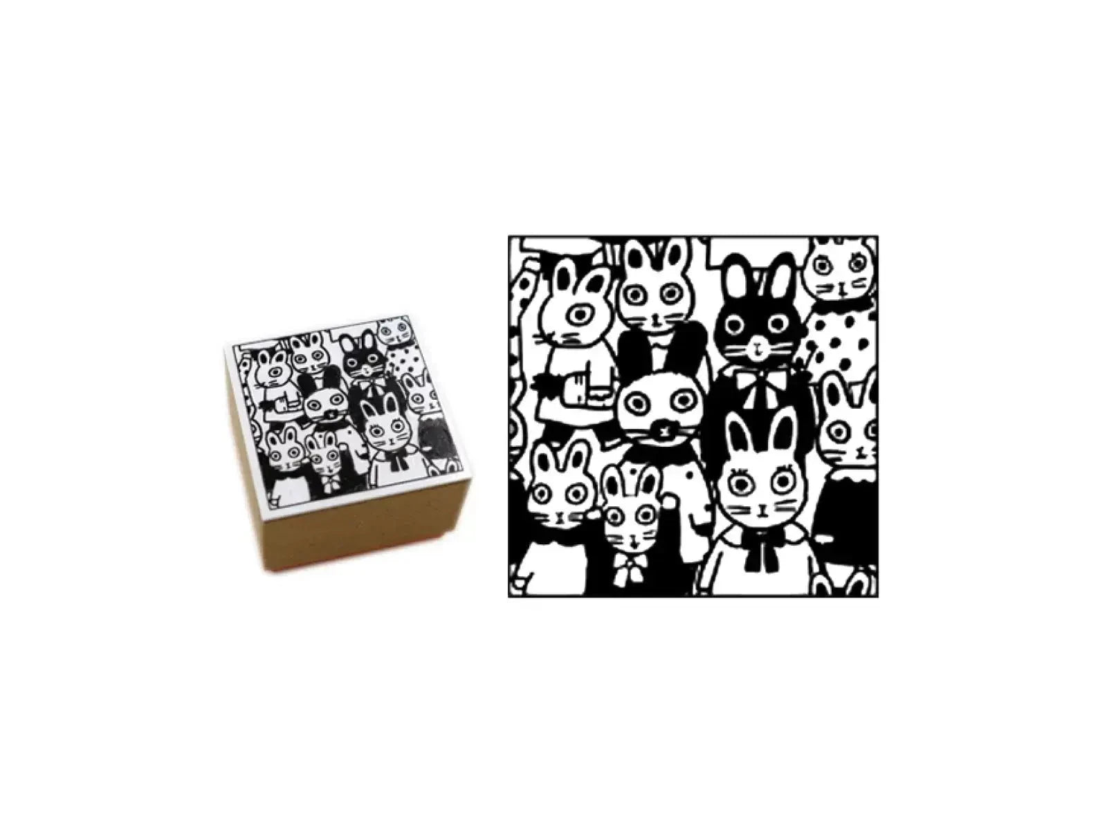 Sanby Yumi Kitagishi Rubber Stamp - Rabbit Stamps Sanby 