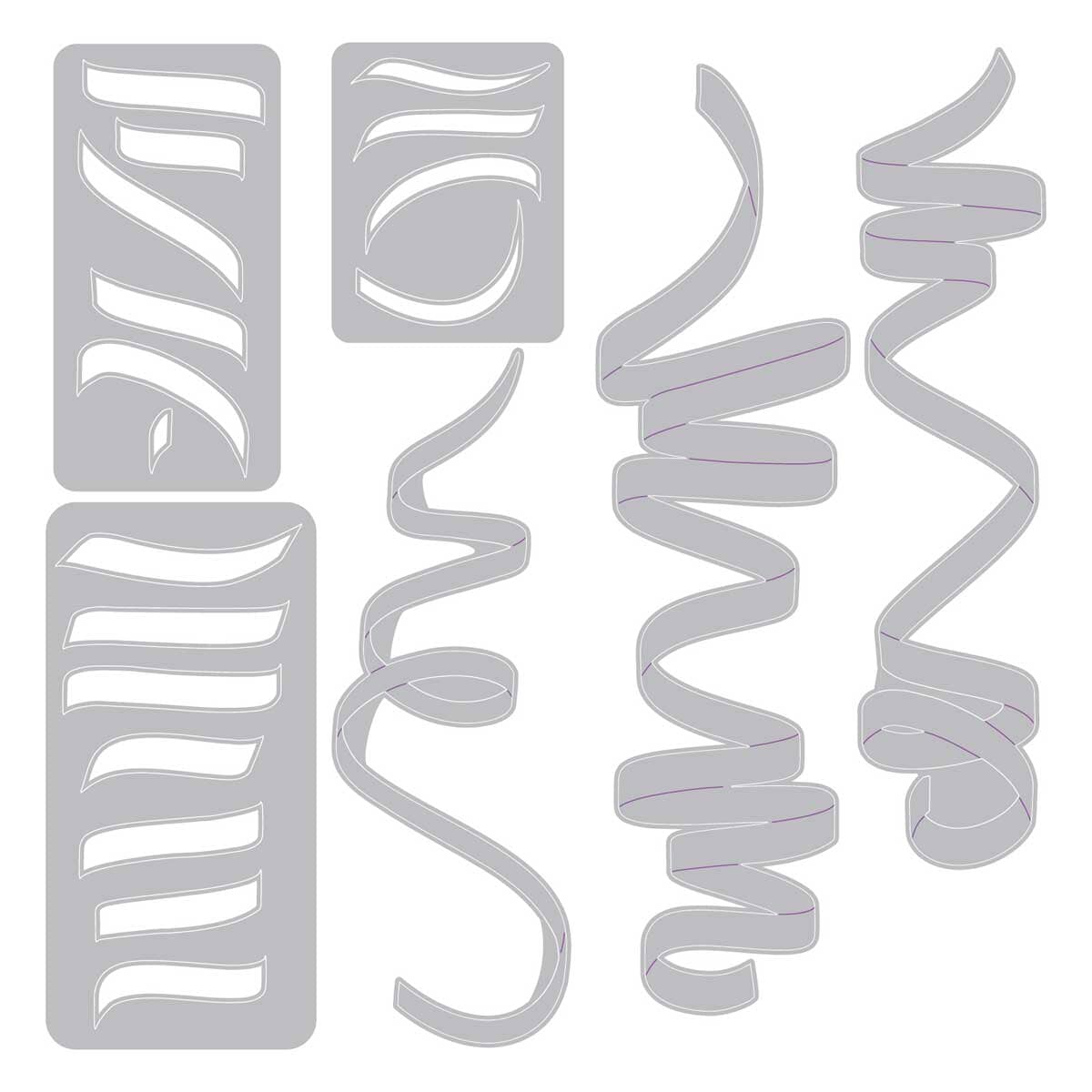 Tim Holtz 25th Birthday Collection Sizzix Thinlits Die Set Streamers Cutting Dies Tim Holtz Other 