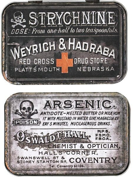 Tim Holtz Idea-Ology Metal Trinket Tins - Halloween (2 pack) Ranger Ink 