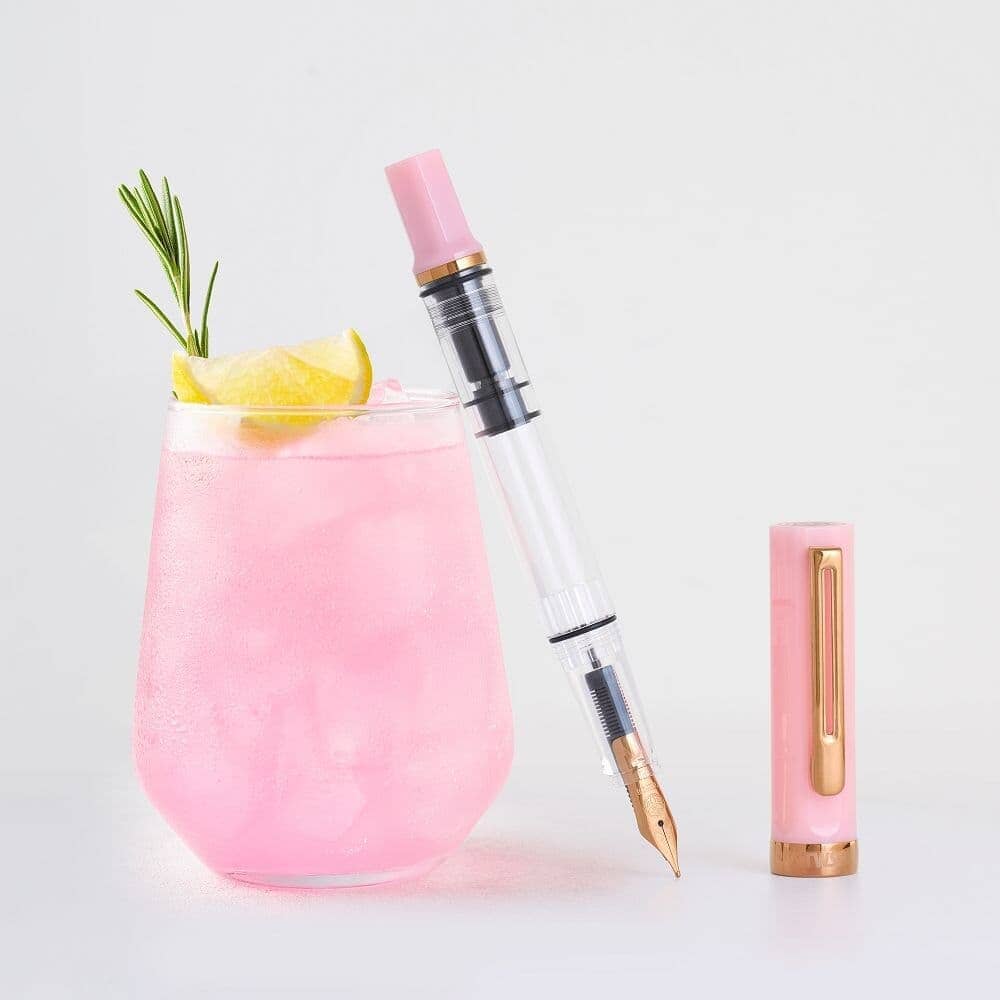 Twsbi Eco Fountain Pen Limited Edition - Pink Lemonade with Bronze Writing & Coloring Twsbi Extra Fine 