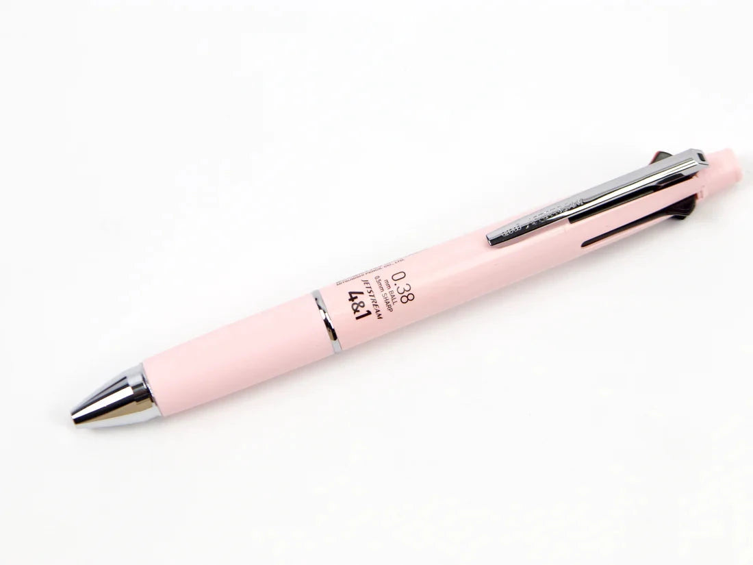 Uni-ball JetStream 4&1 Ballpoint Pen 0.38mm Soft Pink Writing & Coloring UniBall 