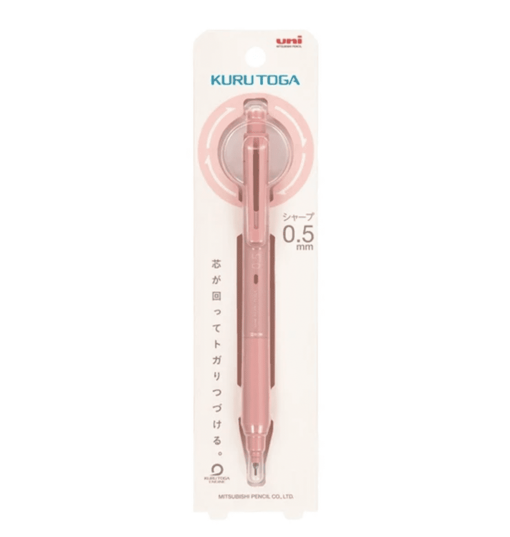 Uni-ball Kuru Toga KS Mechanical Pencil 0.5mm Coral Pink Writing & Coloring UniBall 