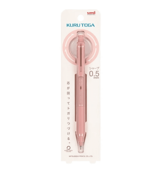 Uni-ball Kuru Toga KS Mechanical Pencil 0.5mm Coral Pink Writing & Coloring UniBall 