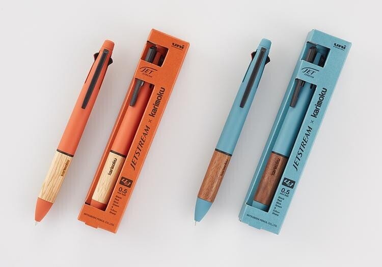 Uni-ball JetStream 4&1 Karimoku Pen 0.5mm - Sunset Orange Writing & Coloring UniBall 