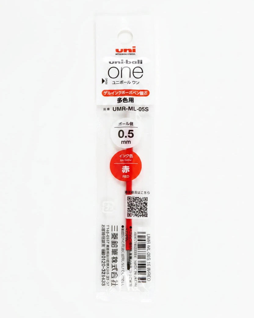 Uni-ball One 3 Refill 0.5mm Writing & Coloring UniBall Red 