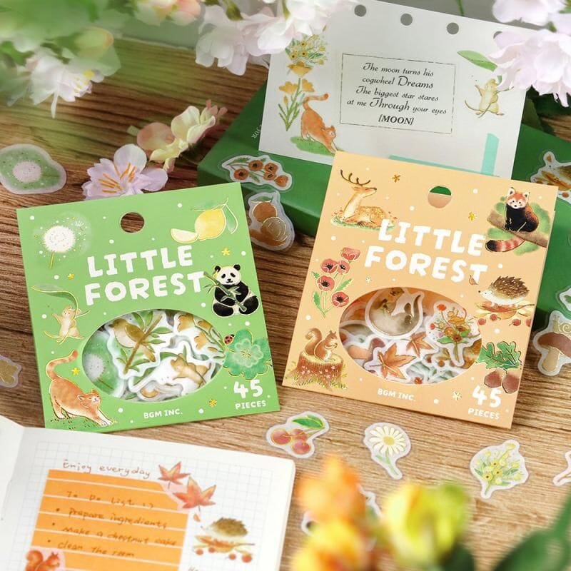 BGM Planner Warm Forest Sticker Flakes Stickers BGM 