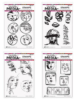 Dina Wakley Media August Release Stamp Bundle Bundles Dina Wakley Media 