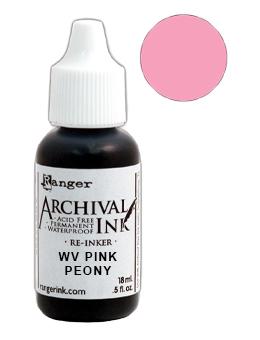 Wendy Vecchi Archival Ink™ Pad Re-Inker Pink Peony, 0.5oz Ink Wendy Vecchi 