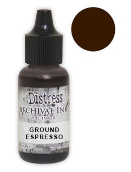 Tim Holtz® Distress Archival Re-Inker Ground Espresso .5 oz Ink Distress 
