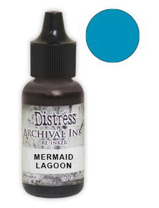 Tim Holtz® Distress Archival Re-Inker Mermaid Lagoon .5 oz Ink Distress 