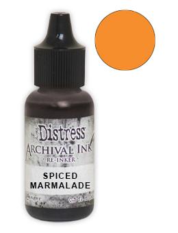 Tim Holtz® Distress Archival Re-Inker Spiced Marmalade .5 oz Ink Distress 