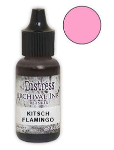 Tim Holtz Distress® Archival Re-Inker Kitsch Flamingo .5 oz Ink Distress 