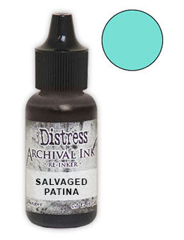 Tim Holtz Distress® Archival Re-Inker Rustic Salvaged Patina .5 oz Ink Distress 