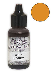Tim Holtz Distress® Archival Re-Inker Rustic Wild Honey .5 oz Ink Distress 