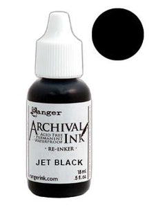 Archival Ink™ Pads Re-Inker Jet Black, 0.5oz Ink Archival Ink 